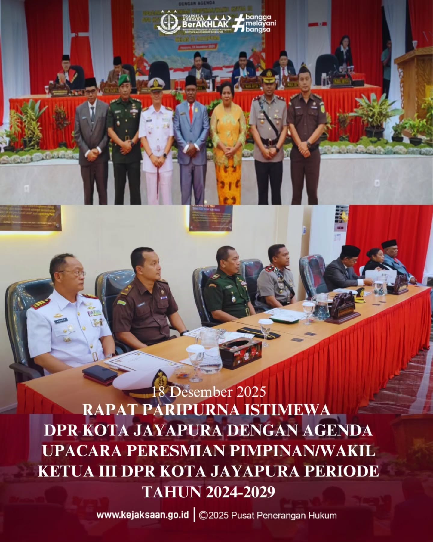 Pembahasan Raperda Kota Jayapura Tentang Penetapan APBD Kota Jayapura TA. 2026