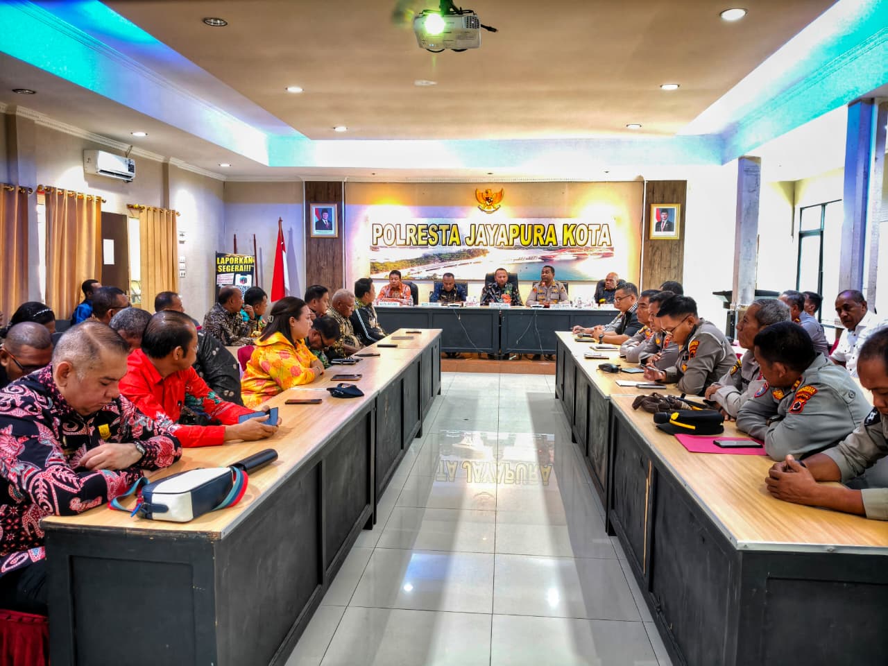 DPR Kota Jayapura Bahas Situasi Keamanan Jelang Ramadhan Bersama Polresta