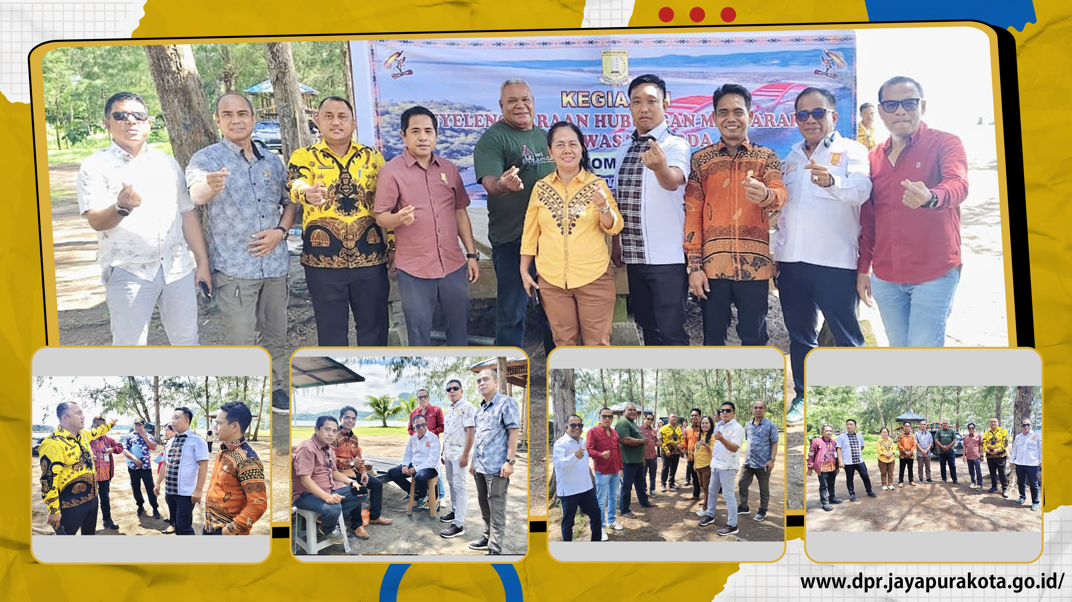MENINJAU LANGSUNG PANTAI WISATA CEMARA PALOONG HOLTEKAM DILAKUKAN LANGSUNG OLEH KOMISI B BERSAMA DINAS PARIWISATA KOTA JAYAPURA